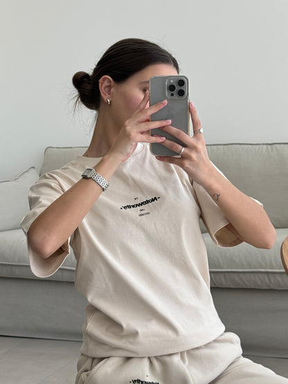 Caroline T-shirt Cream